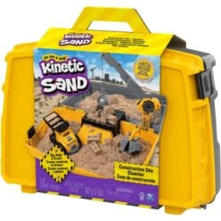 Spin Master Kinetic Sand - Baustellen-Koffer, Spielsand -Trendiger Spielzeugladen Spin Master Kinetic Sand Baustellen Koffer Spielsand@@1sswk01a 2