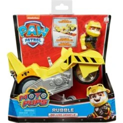 Spin Master Paw Patrol Moto Pups Rubbles Motorrad, Spielfahrzeug