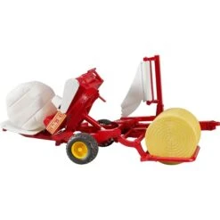 Bruder Ballenwickler Mit Ockerbraunem Und Schwarzem Rundballen, Modellfahrzeug -Trendiger Spielzeugladen bruder Ballenwickler mit ockerbraunem und schwarzem Rundballen Modellfahrzeug@@1ssbz002 4