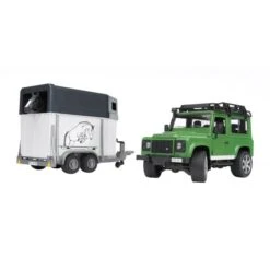 Bruder Land Rover Defender Mit Pferdeanhänger, Modellfahrzeug