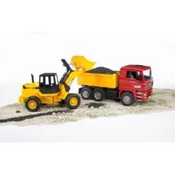 Bruder MAN TGA Kipplastwagen Mit Gelenkradlader FR130, Modellfahrzeug -Trendiger Spielzeugladen bruder MAN TGA Kipplastwagen mit Gelenkradlader FR130 Modellfahrzeug@@1ssbf020 2