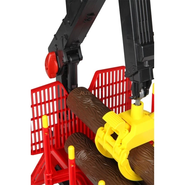 Bruder Rückeanhänger Mit Ladekran, Modellfahrzeug 3 Bruder Rückeanhänger Mit Ladekran, Modellfahrzeug – Bild 3